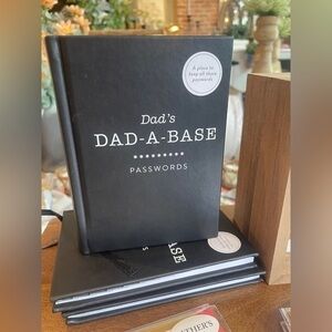 Dad’s Dad-A-Base Password Keeper Book – Funny Gift, Black